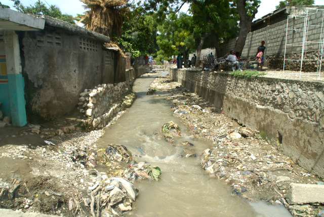 Haitian town water